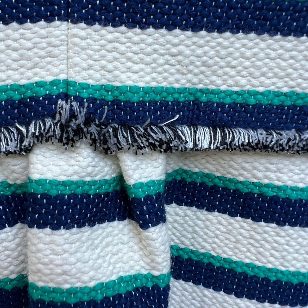 TALBOTS Tweed White Navy Jade Green Stripe Blazer Women’s 2P NWT NEW - Picture 16 of 16